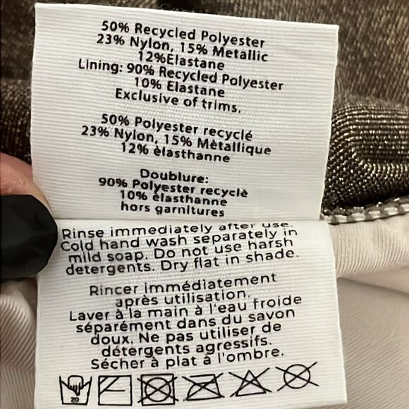 Peony gold swimsuit size 10AU / US6 ruched lined top - Picture 13 of 14